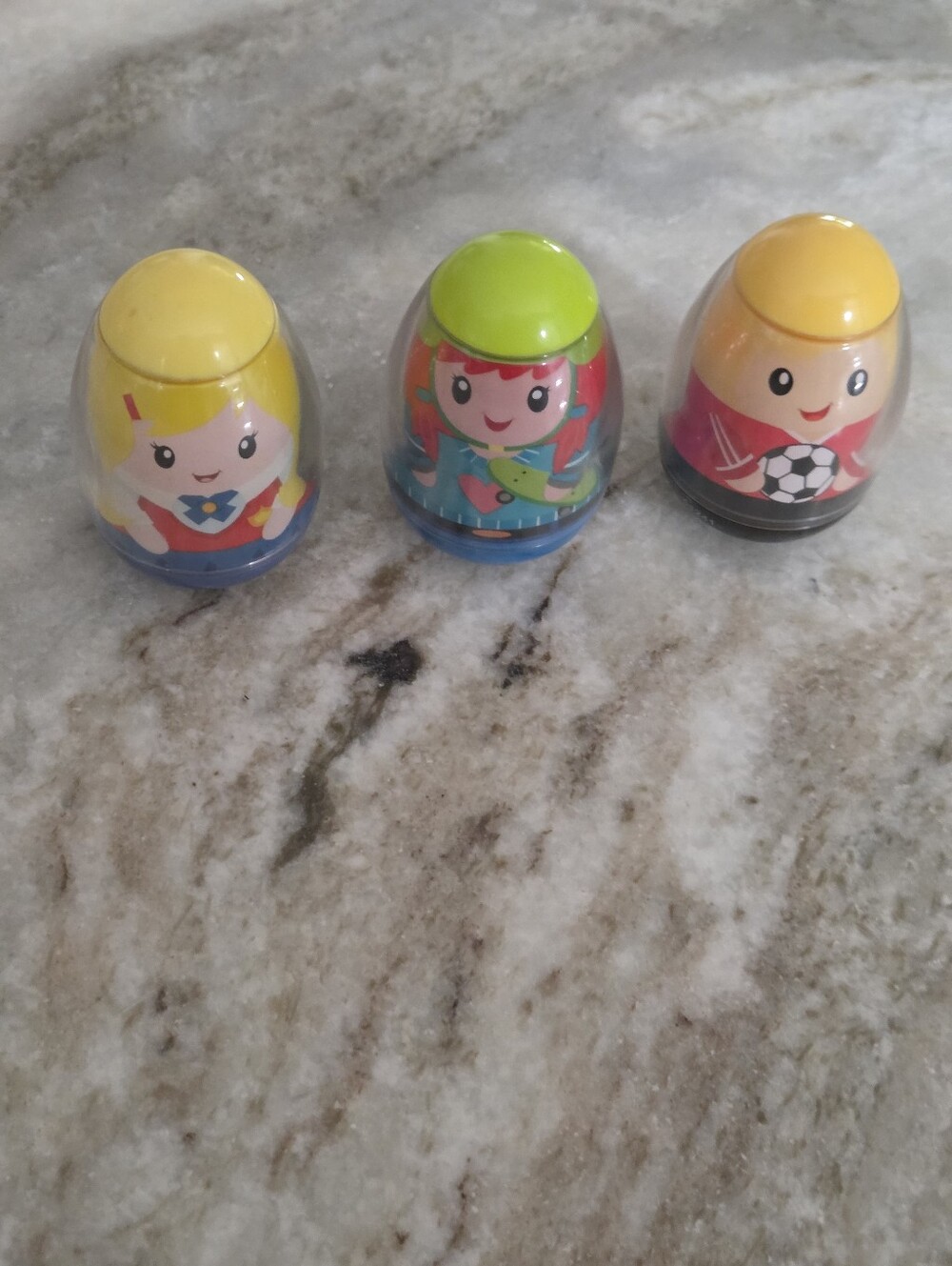 Lot of 3 Vintage 2009 Hasbro Playskool Weebles Weeble Wobble Bin 1K